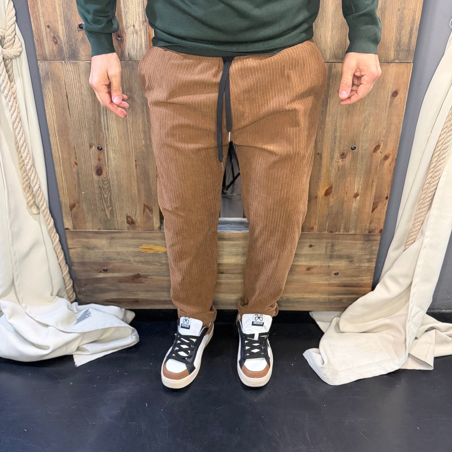 Pantalaccio rocciatore velluto ruggine