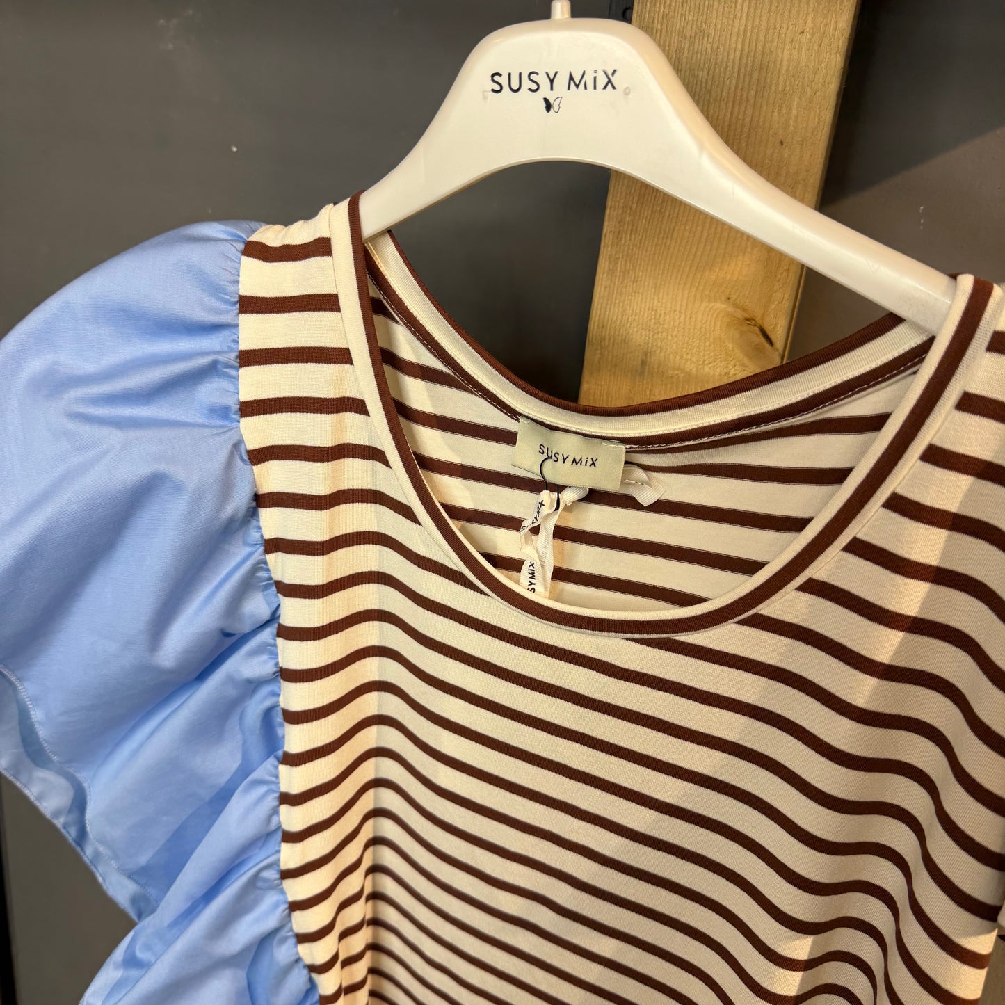 T-shirt gala Susy mix azzurra