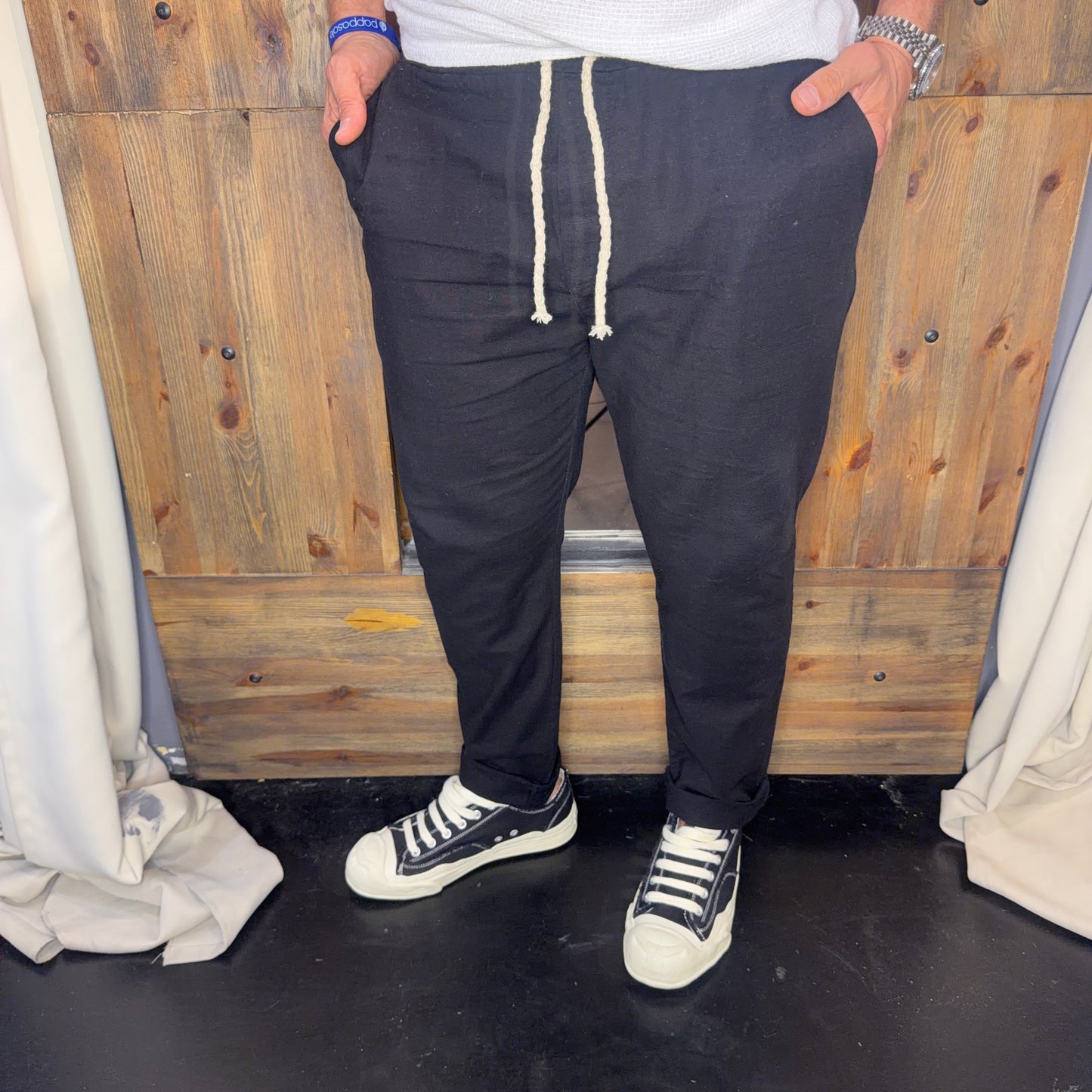 Pantalaccio lino nero