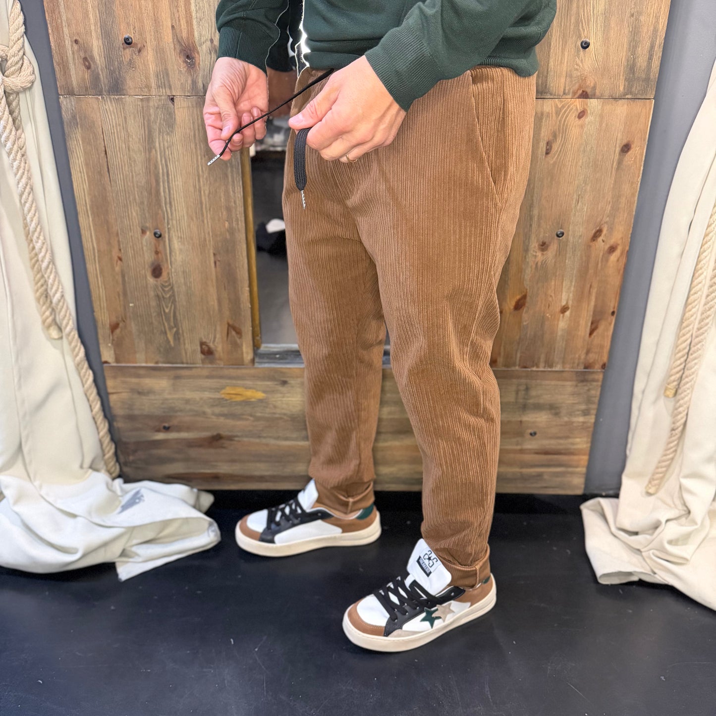 Pantalaccio rocciatore velluto ruggine