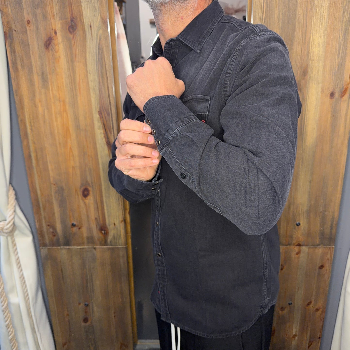 Camicia replay denim black