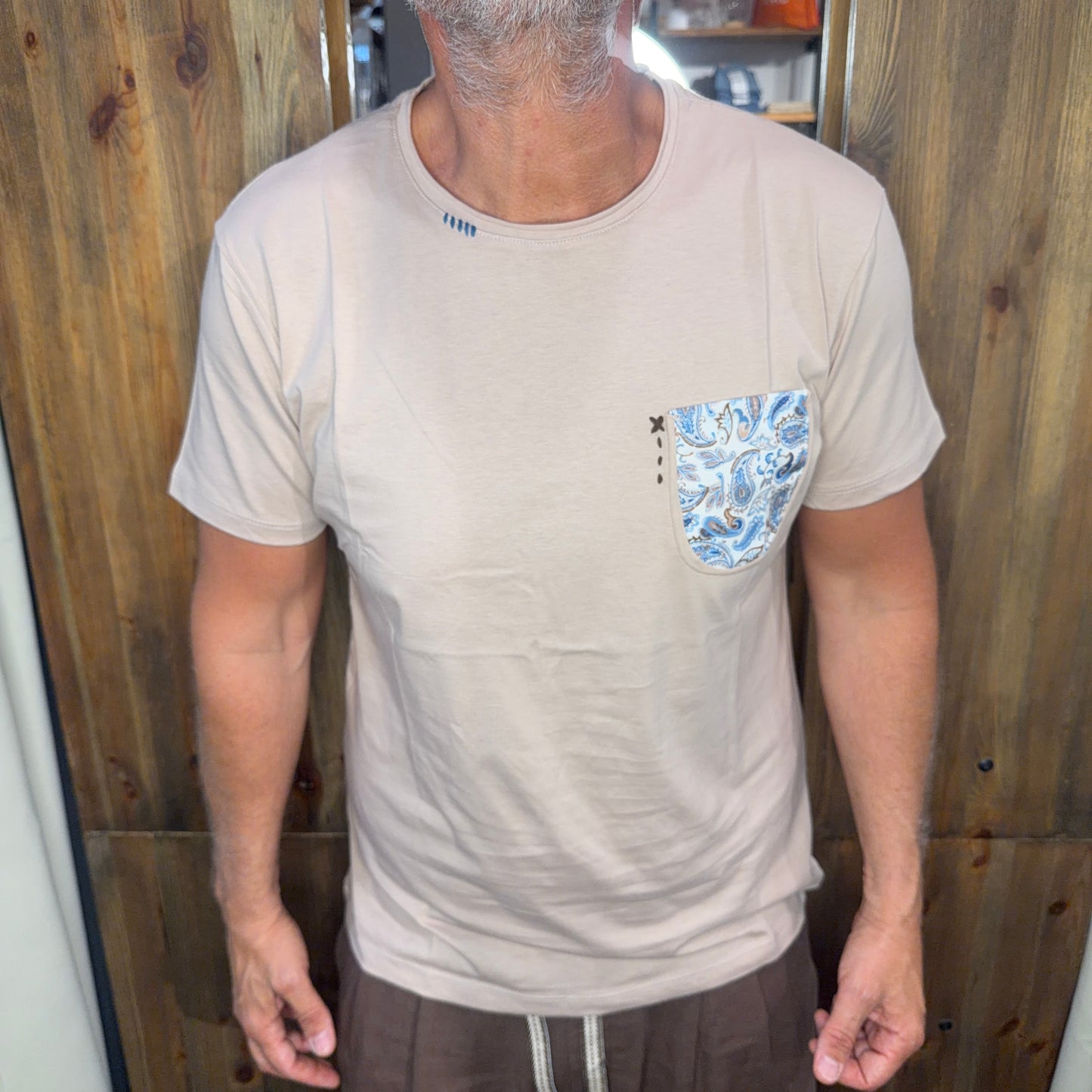T-shirt taschino cipria