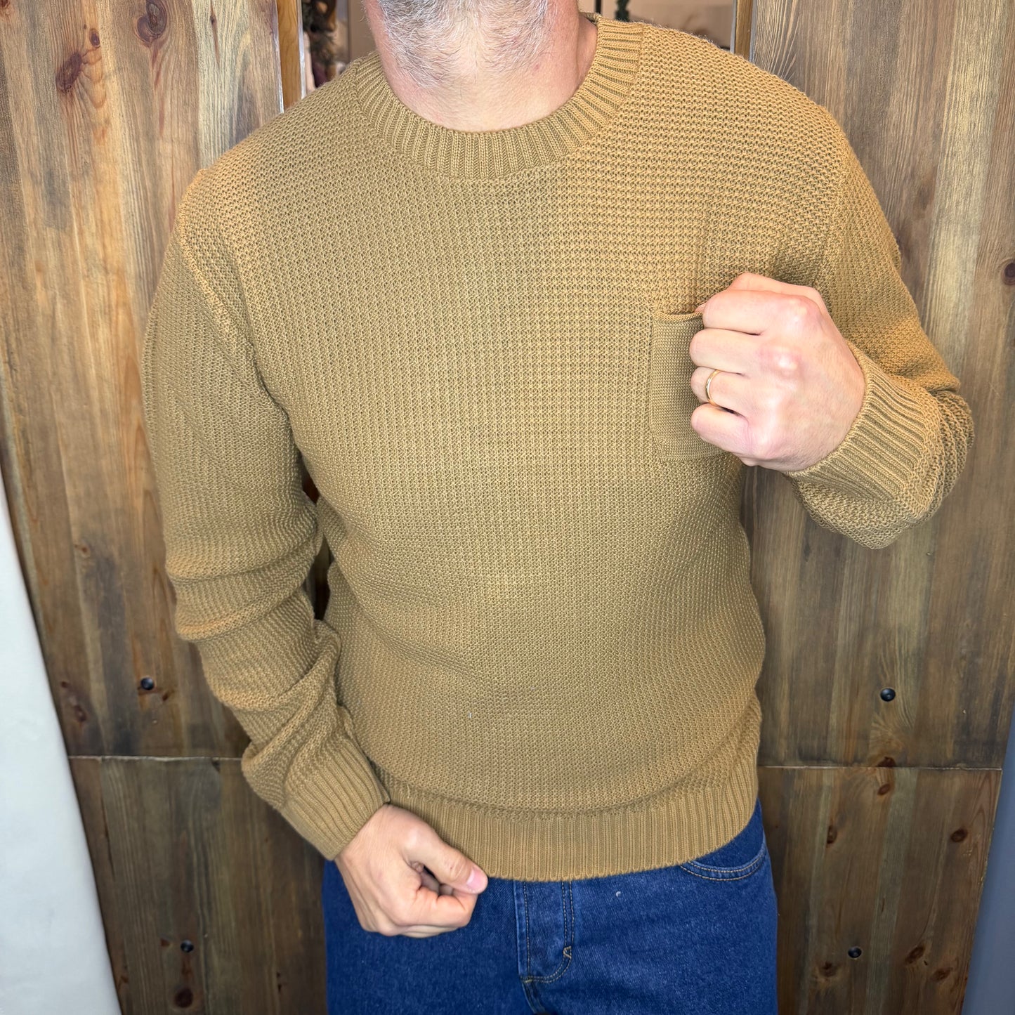 Maglia taschino biscotto