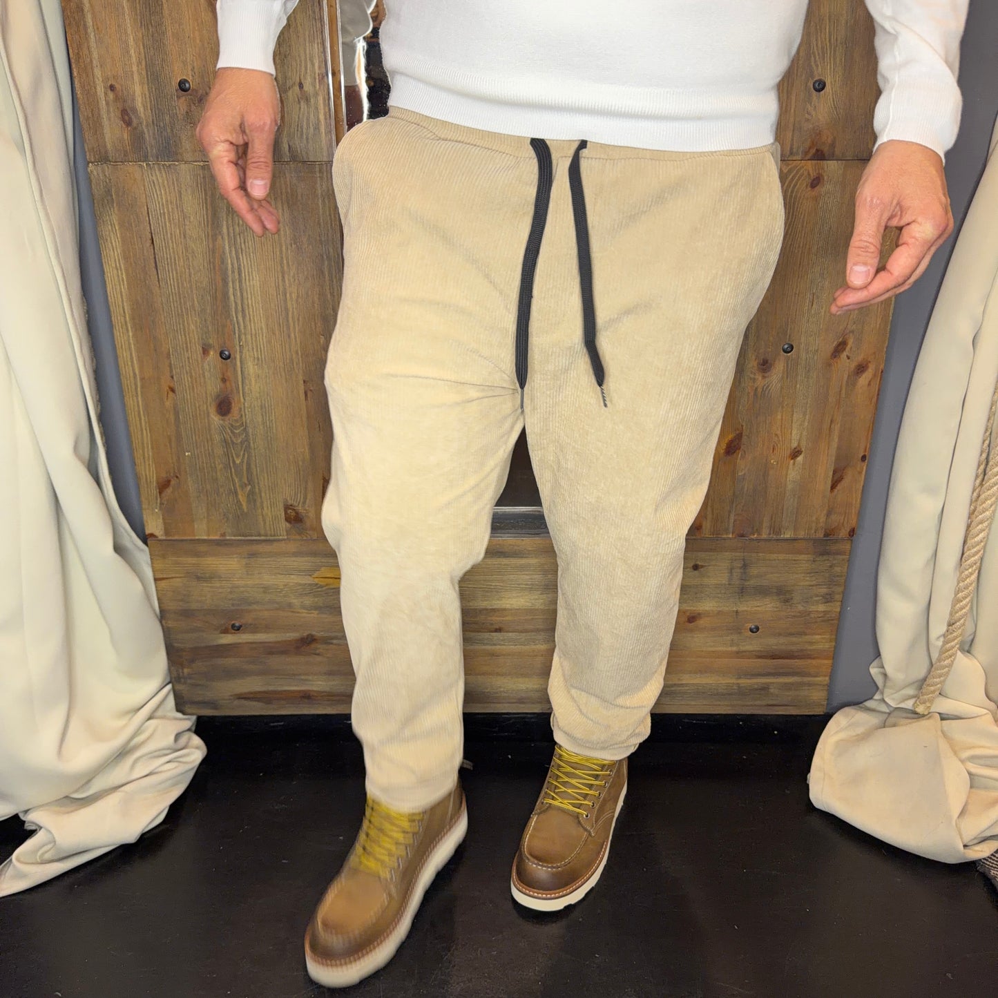 Pantalaccio velluto beige