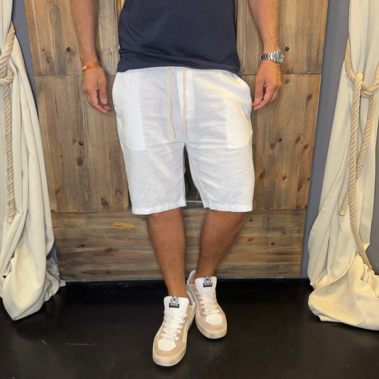 Bermuda Lino bianco