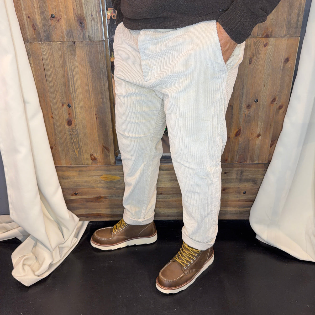 Panta rocciatore velluto Galerie panna