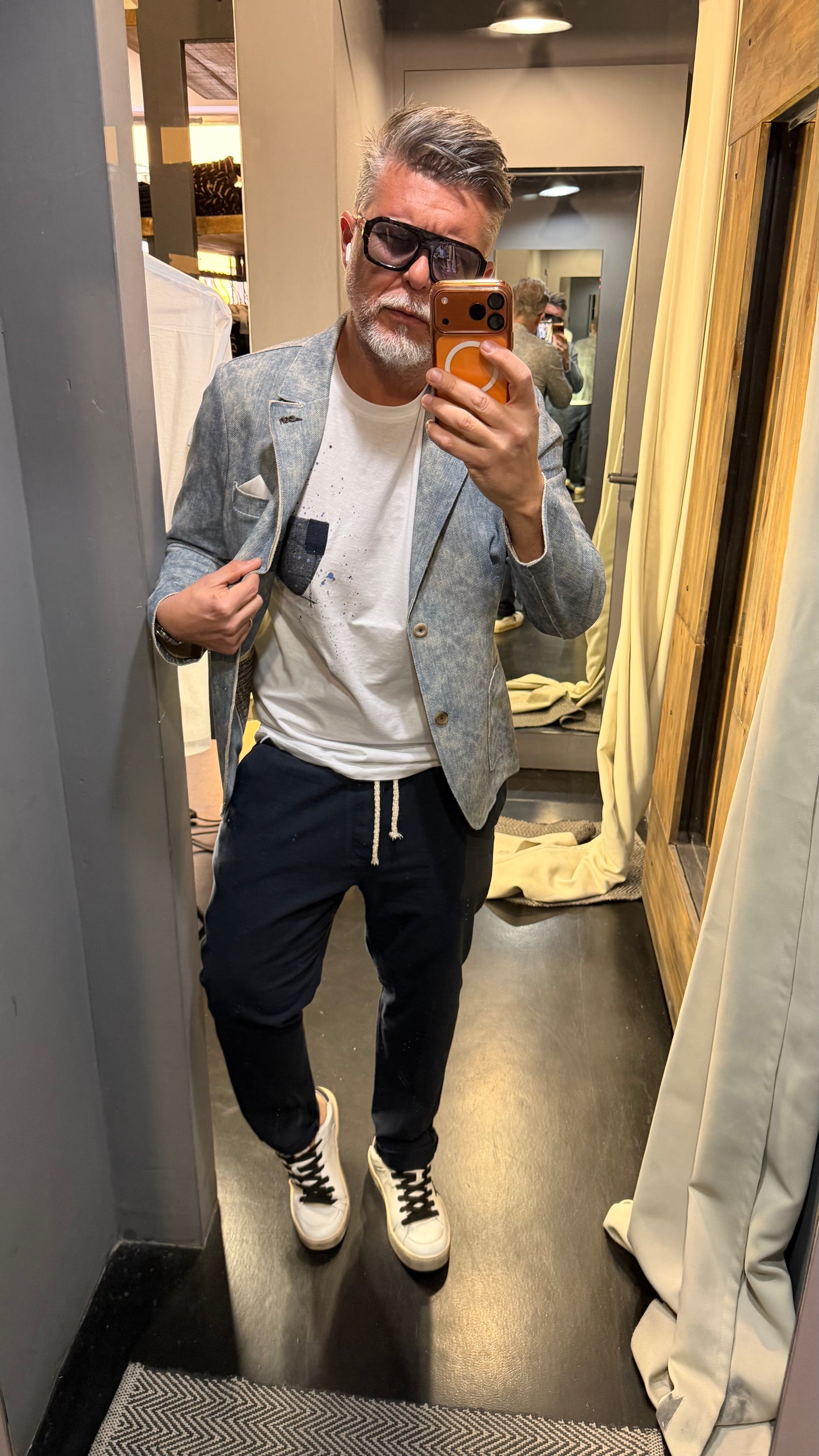 Pantalaccio lino blu