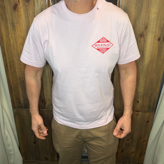 T-shirt replay Miami rosa