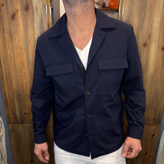 Overshirt blu maison
