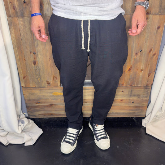 Pantalaccio lino nero