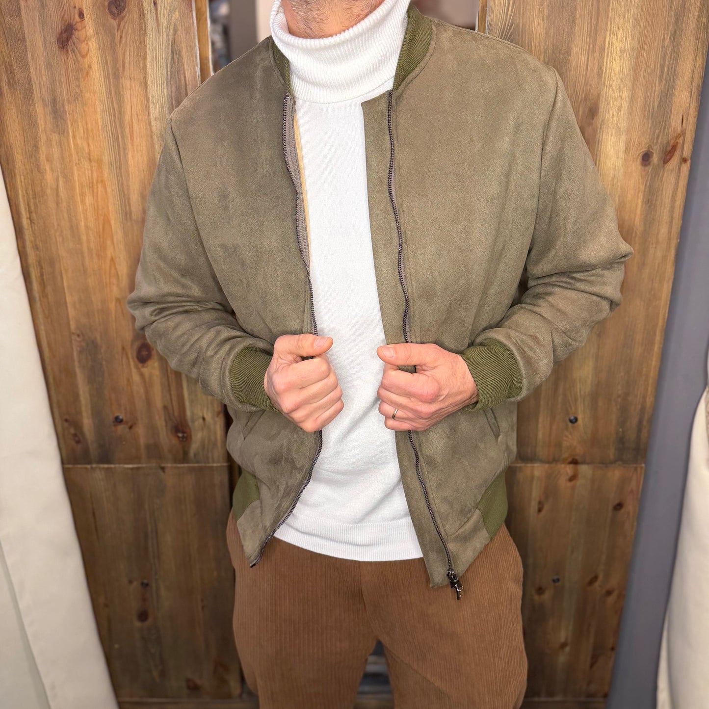 Bomber En avance effetto camoscio