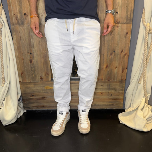 Pantalaccio bianco seersucker