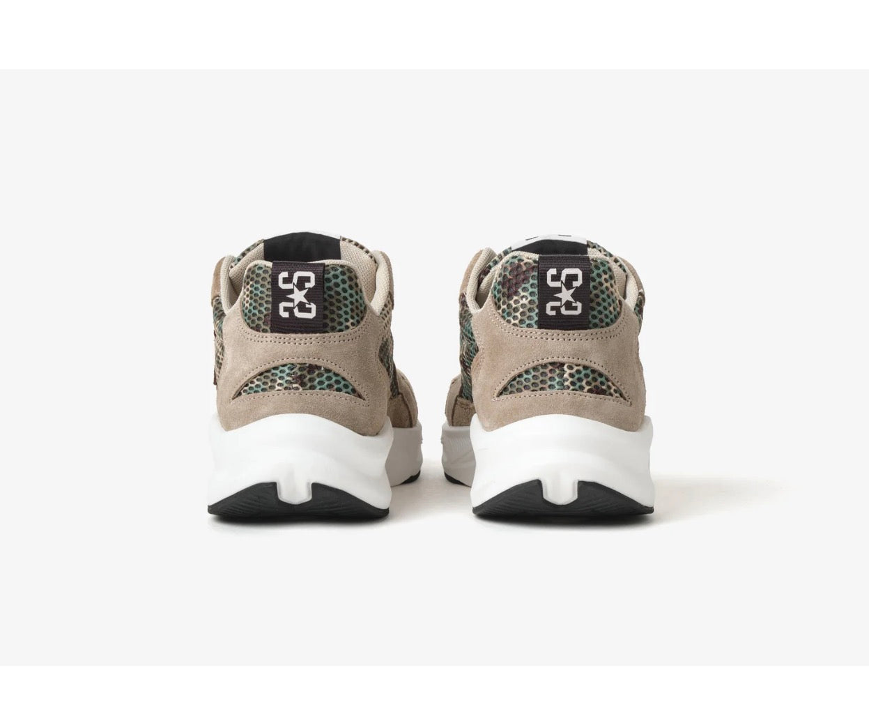 SNEAKER RUN STAR IN NYLON MIMETICO CON DETTAGLI BEIGE