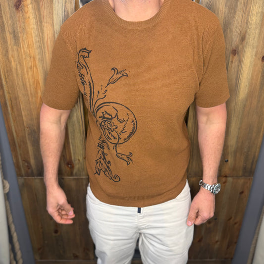 Maglia BEART Lino cotone ruggine