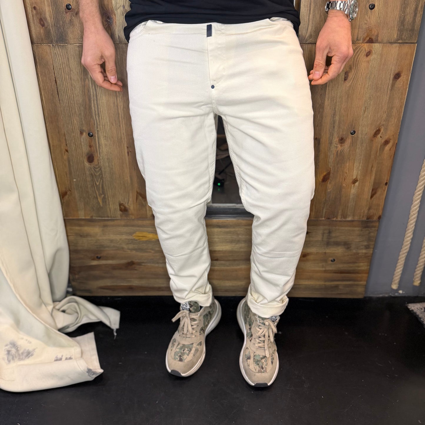 Jeans en avance cotone canvas