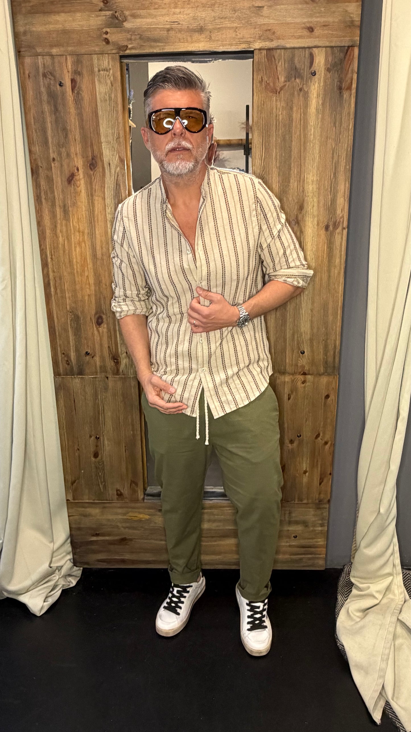 Pantalaccio lino militare