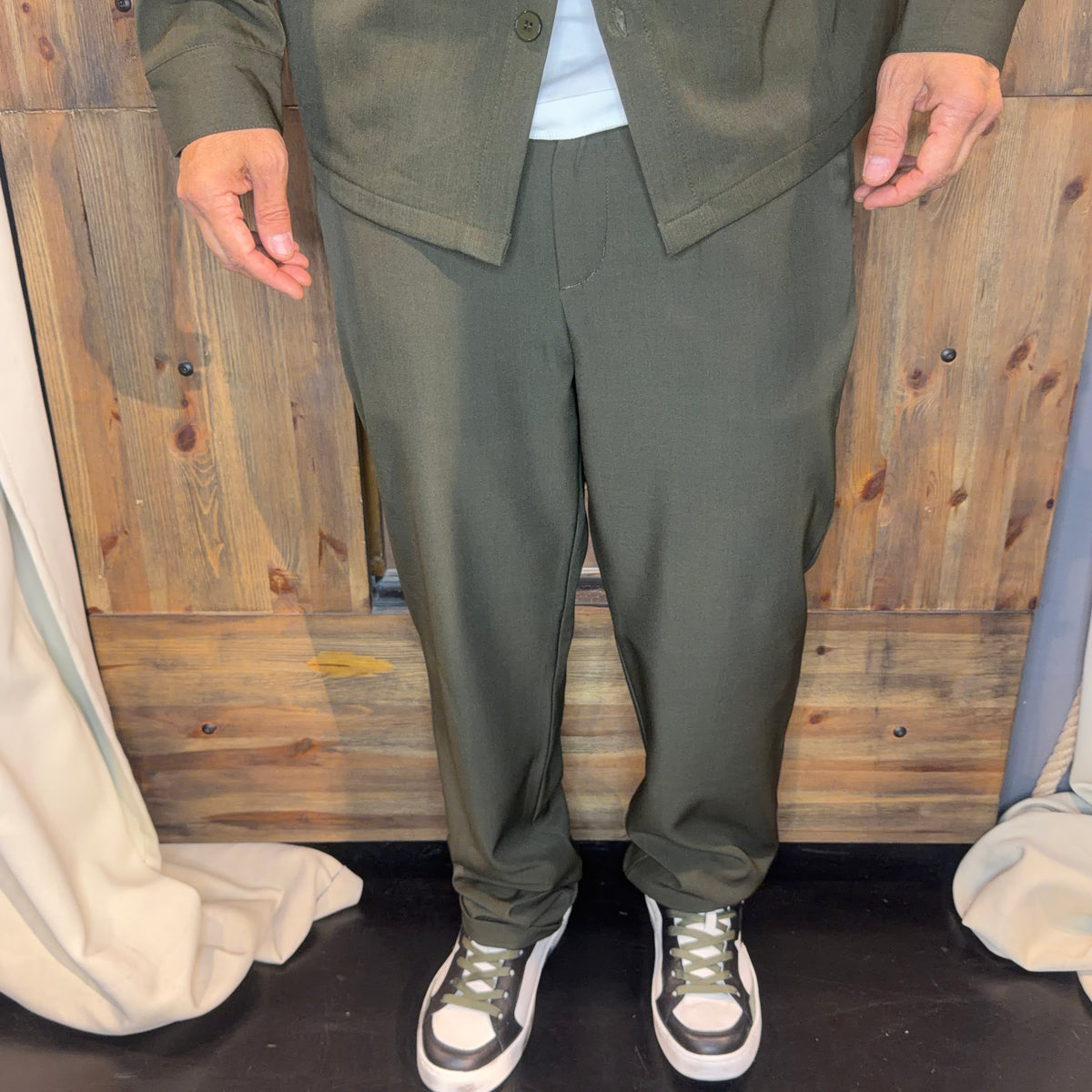 Completo coordinato En avance olive