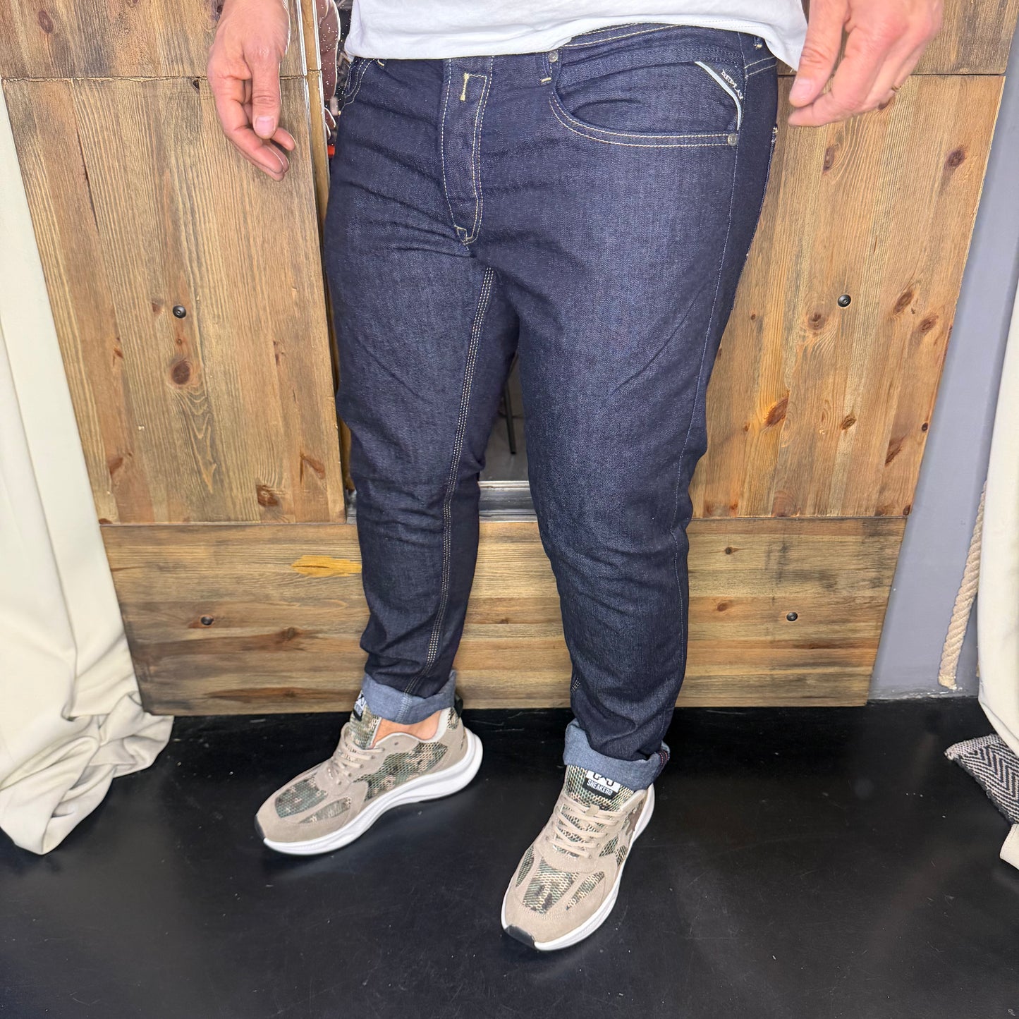 Jeans replay blue light denim