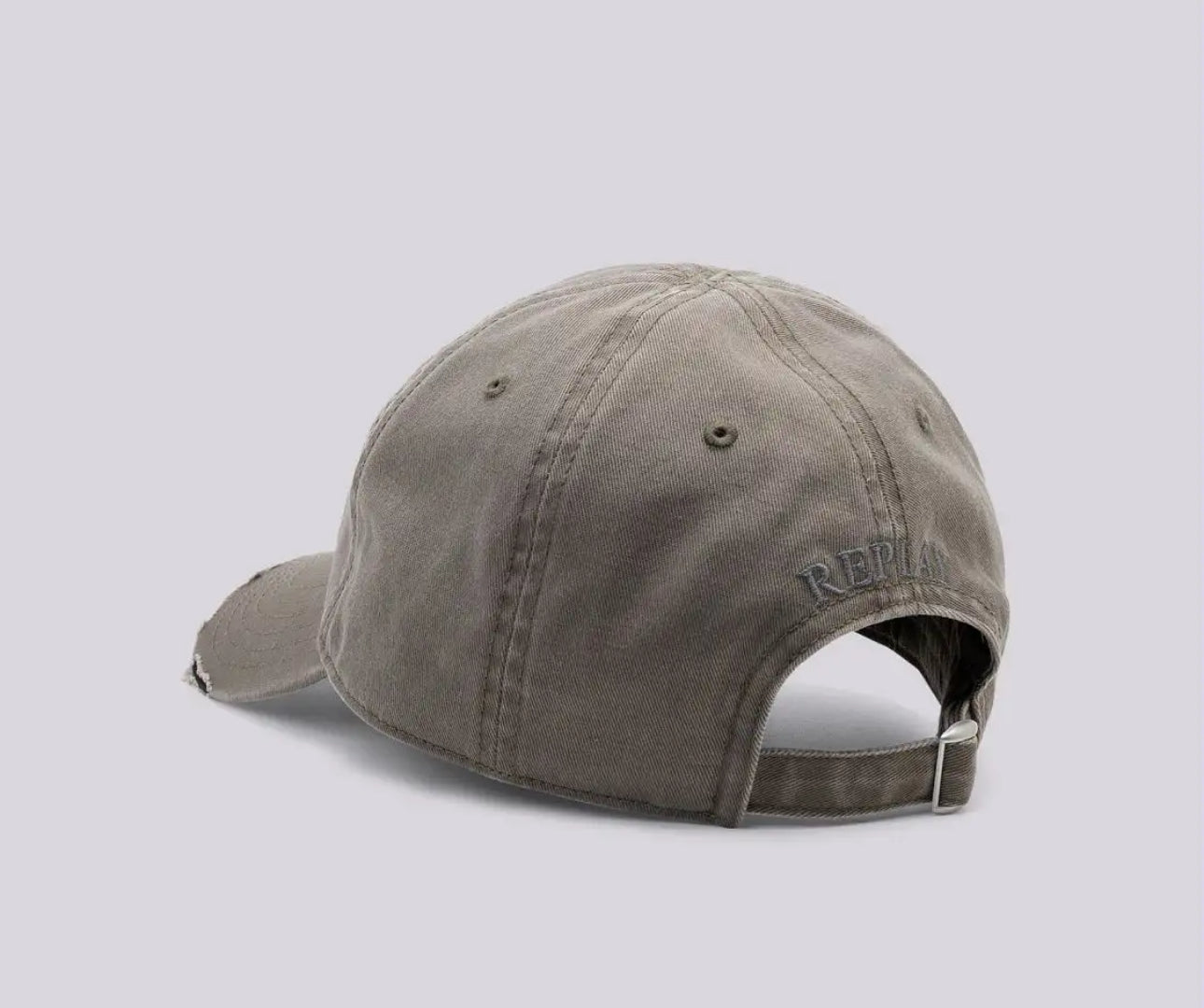 CAPPELLINO IN TWILL CON ROTTURE REPLAY