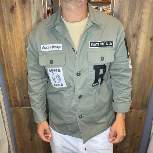 Giacca camicia patch replay