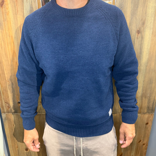 Maglia Gianni lupo blu raglan