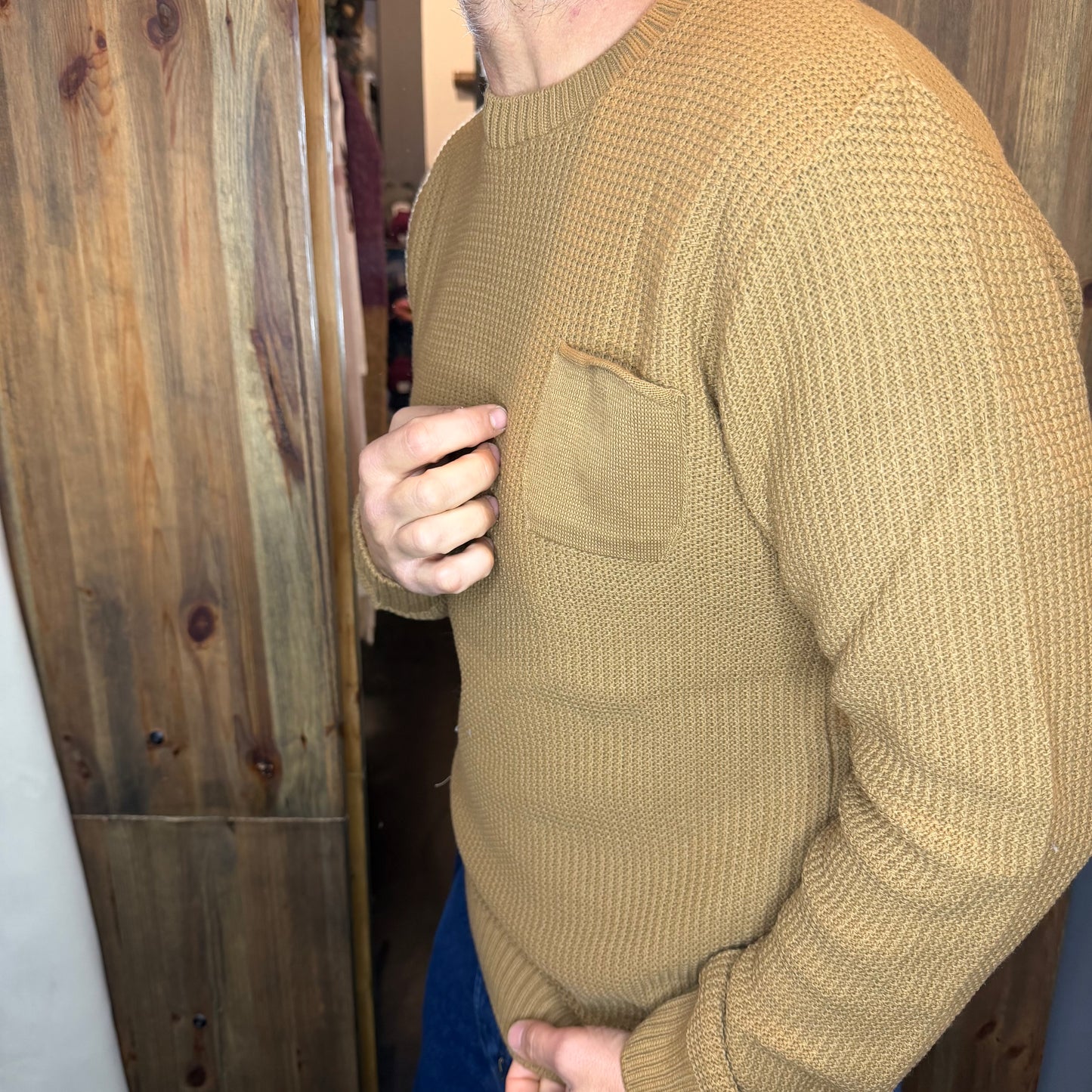 Maglia taschino biscotto