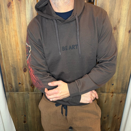 Felpa BEART giglio marrone