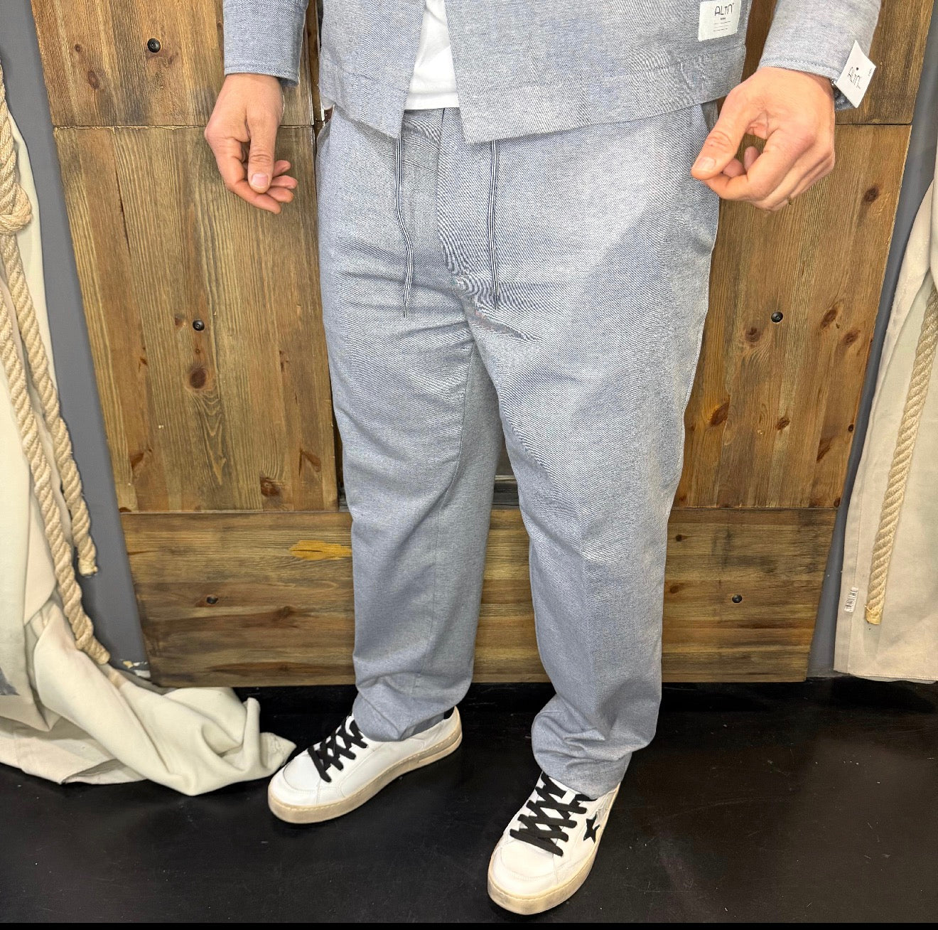 Pantalaccio alta tensione grigio perla