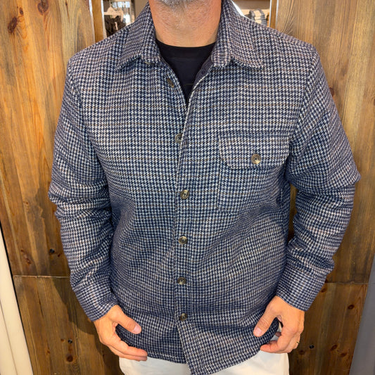 Overshirt Imbottita in Micro Pied-de-Poule – Alta Tensione