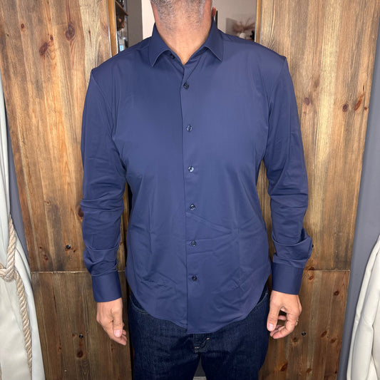 Camicia index no stiro blu