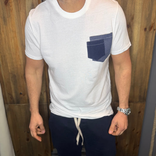 T-shirt taschino Leeds bianca