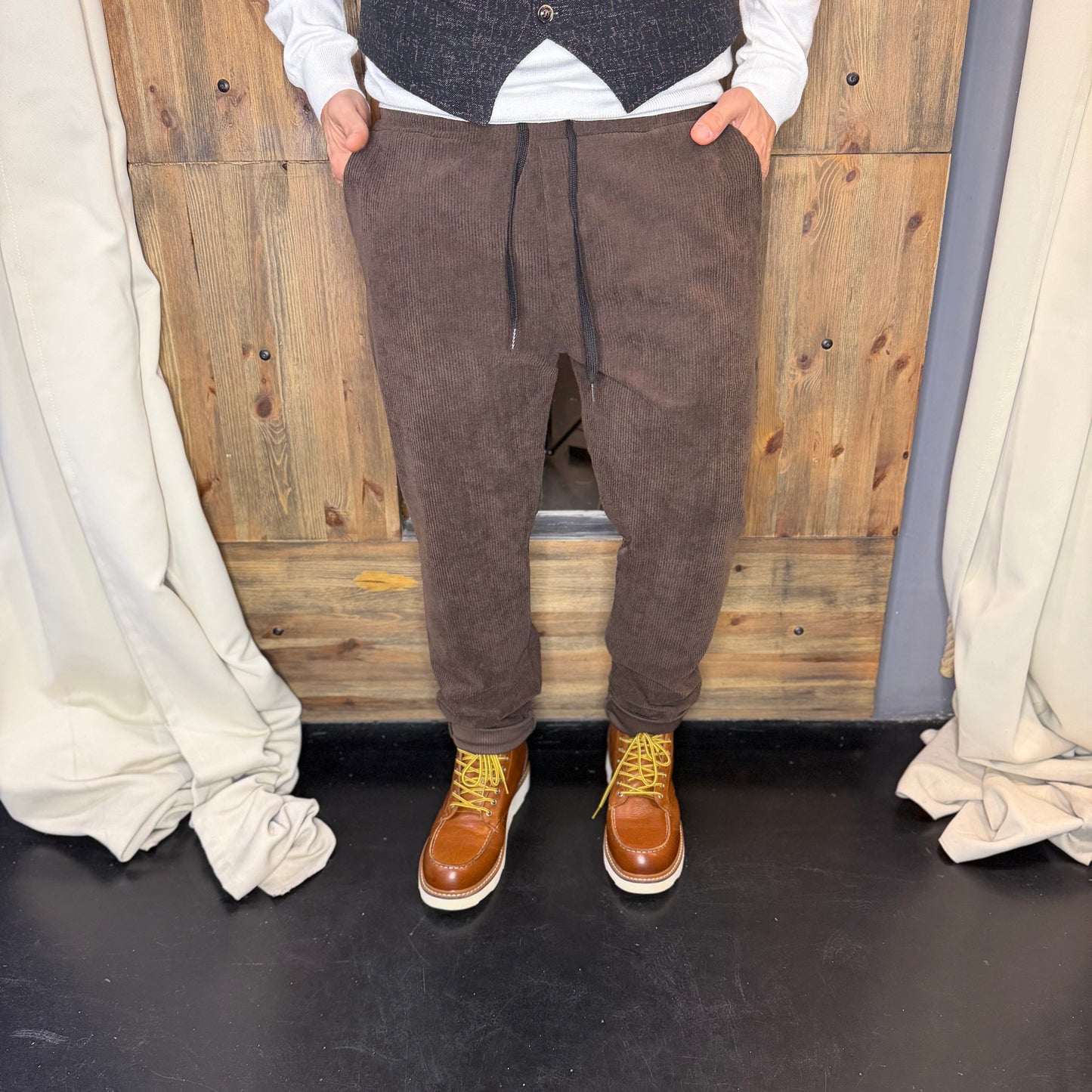 Pantalaccio velluto Londra marrone