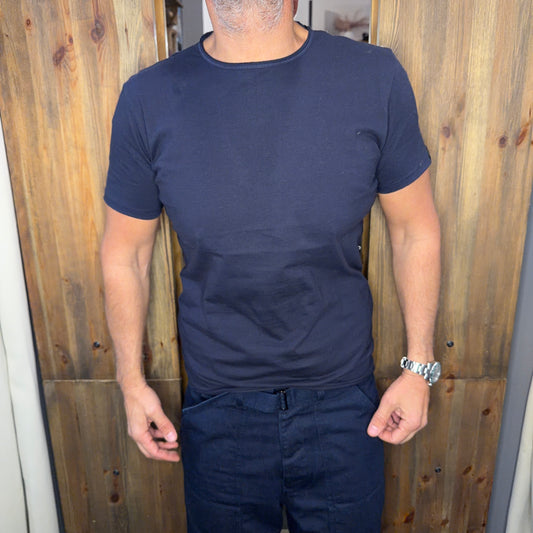 T-shirt replay basic blu