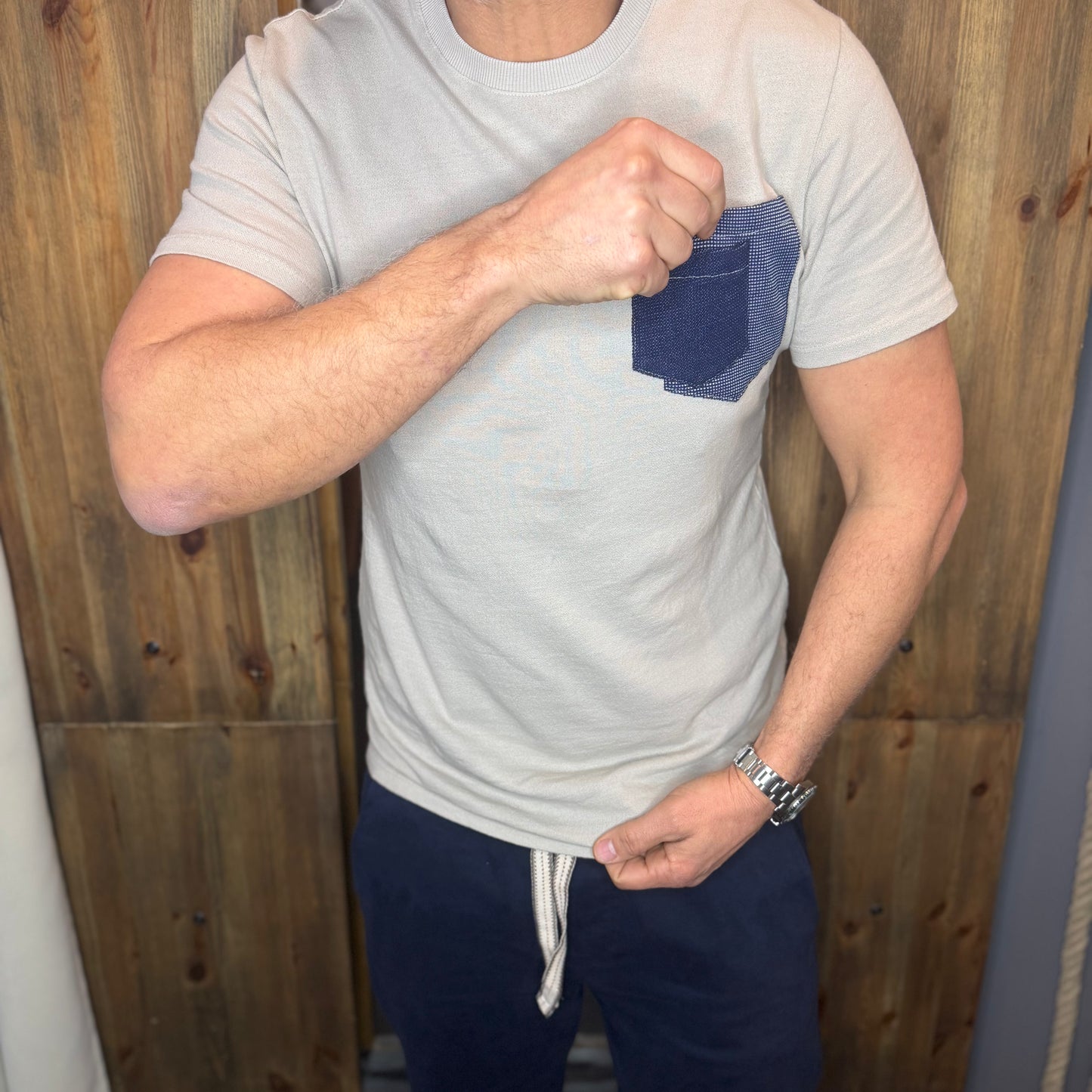 T-shirt taschino Leeds mastice