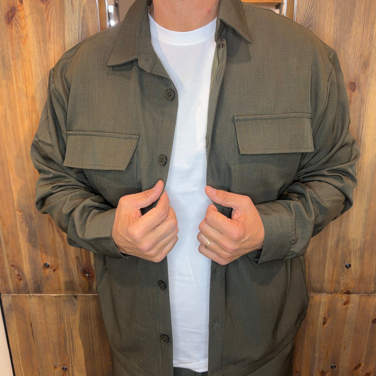 Completo coordinato En avance olive