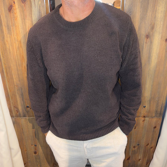 Maglia ciniglia Gianni lupo moro