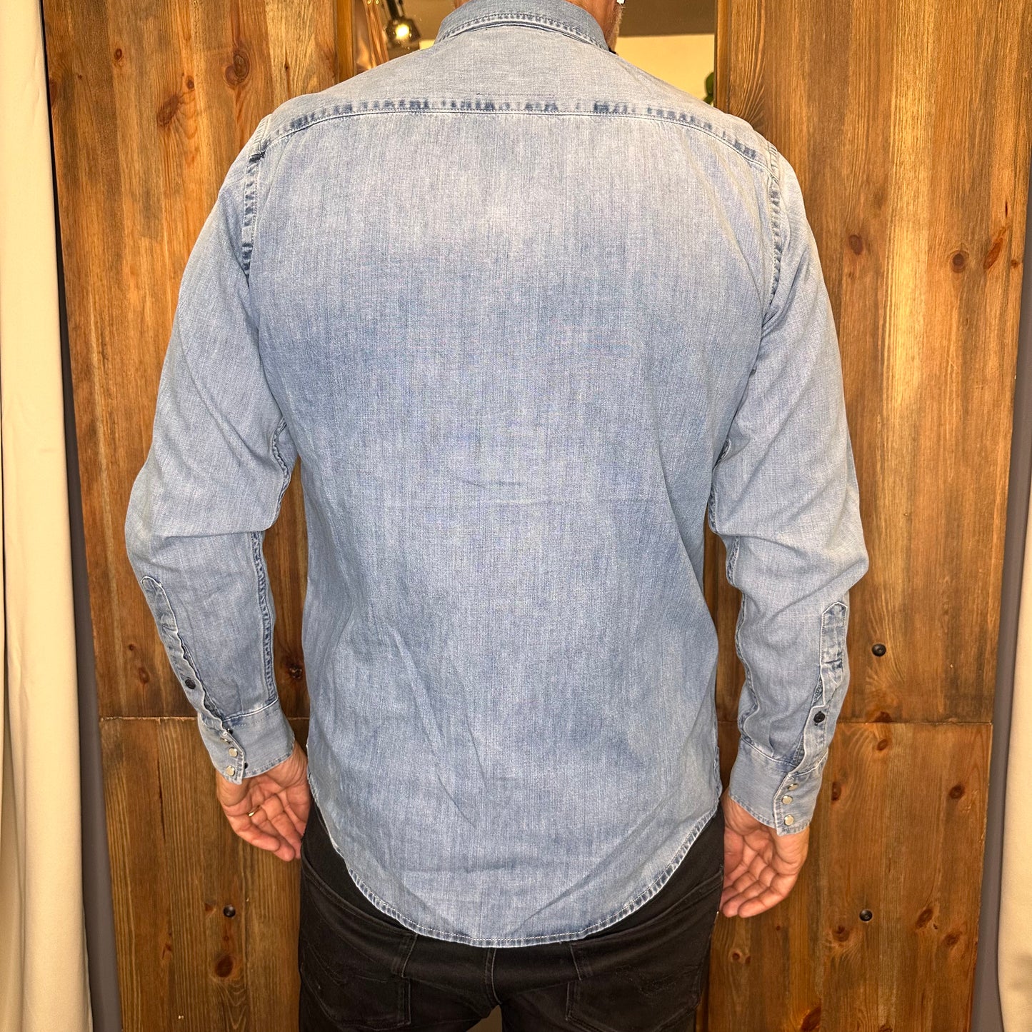 Camicia Replay denim effetto used