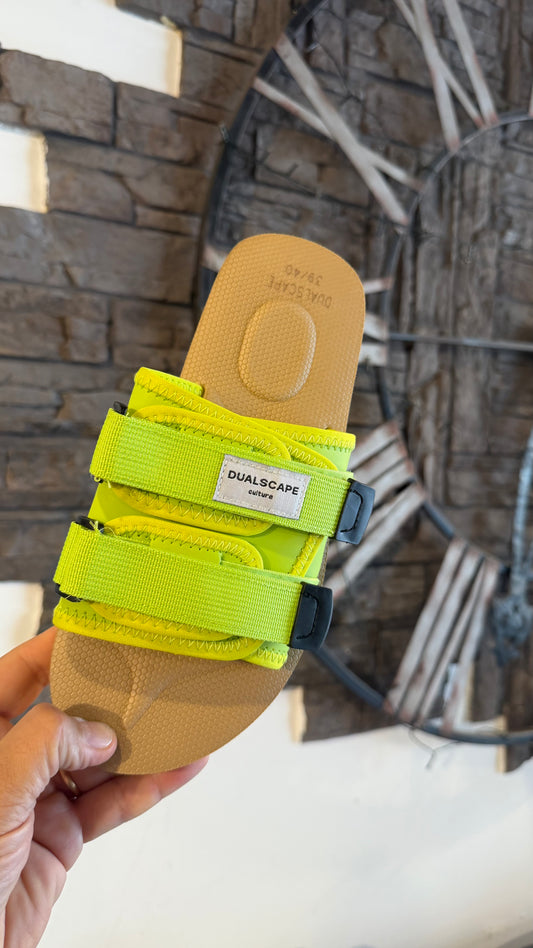 Ciabatte con strech Dualscape giallo fluo