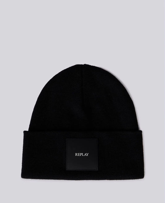 Cappello replay logo nero