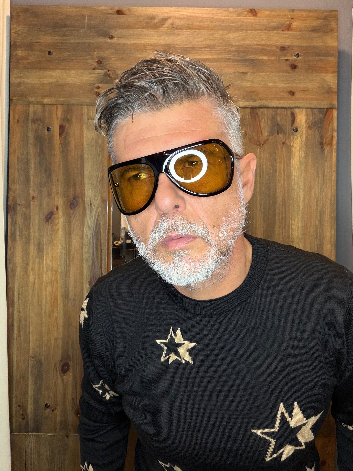 Occhiali Osunglasses Nizza nero lente gialla