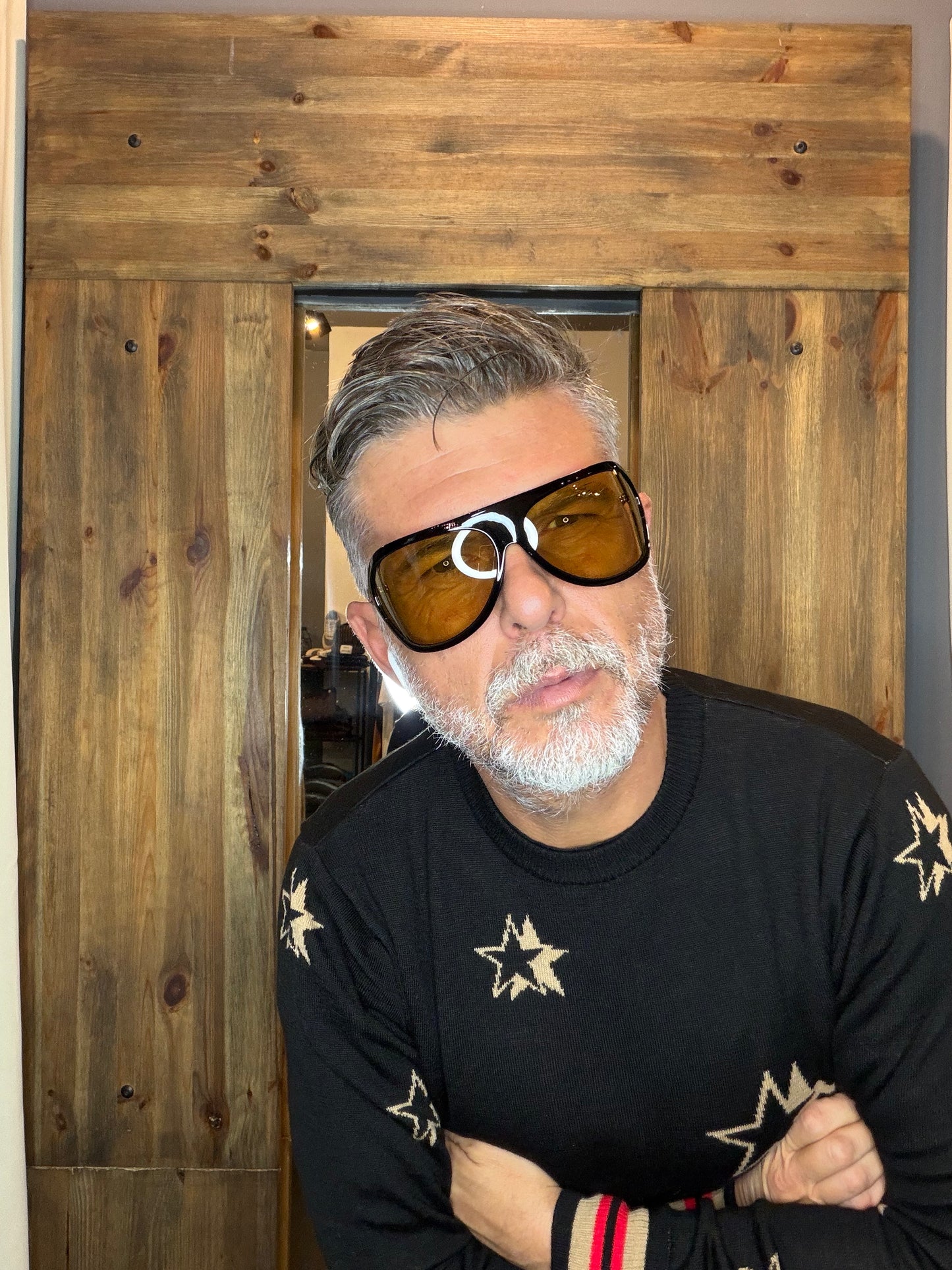 Occhiali Osunglasses Nizza nero lente gialla