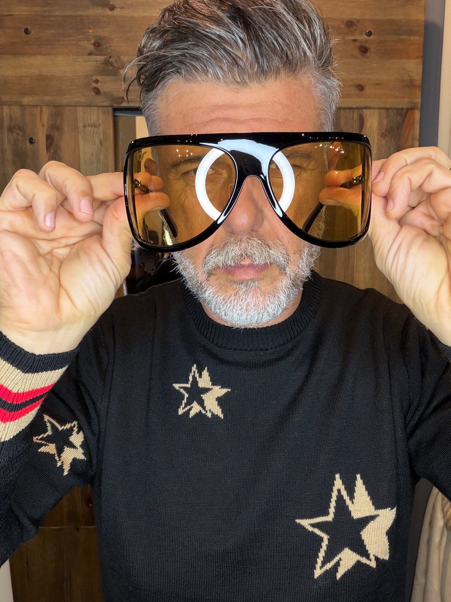 Occhiali Osunglasses Nizza nero lente gialla